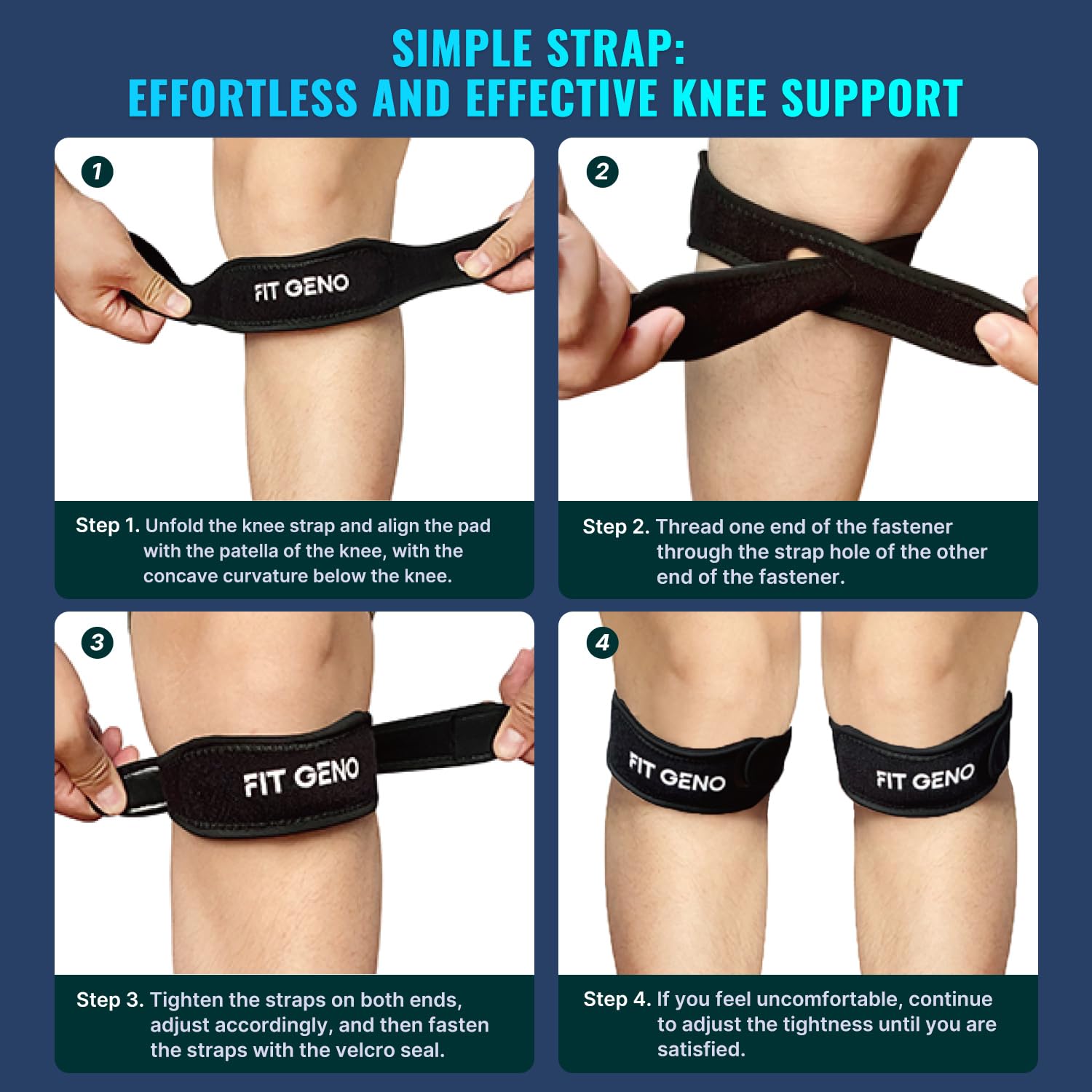 Knee Strap Patella Support - FitGeno