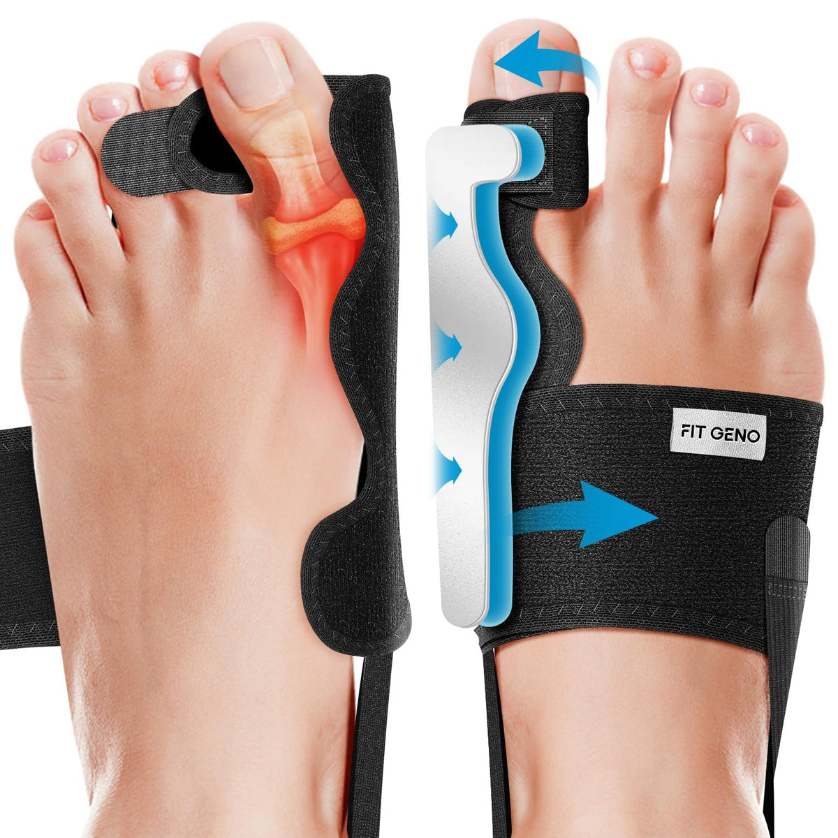 Fit Geno Bunion Corrector - Black