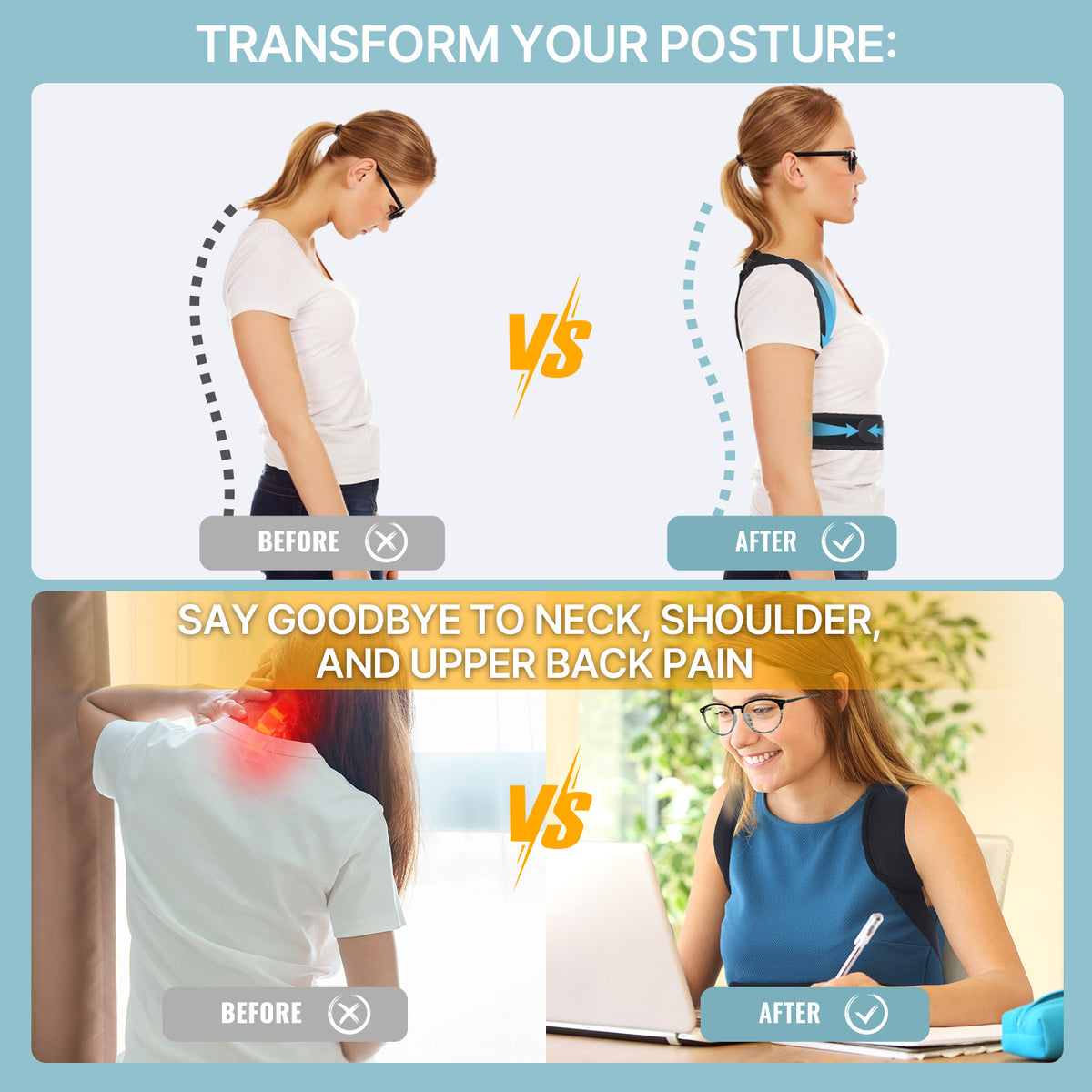 Posture Corrector for Petite Women Men and Teens