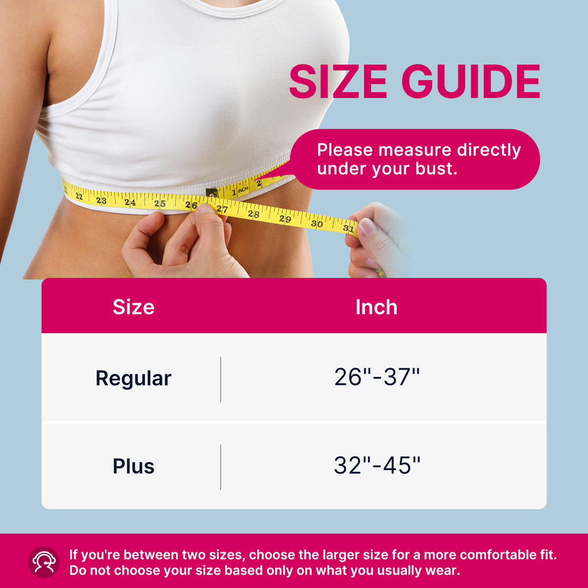 Posture Corrector Lite size chart