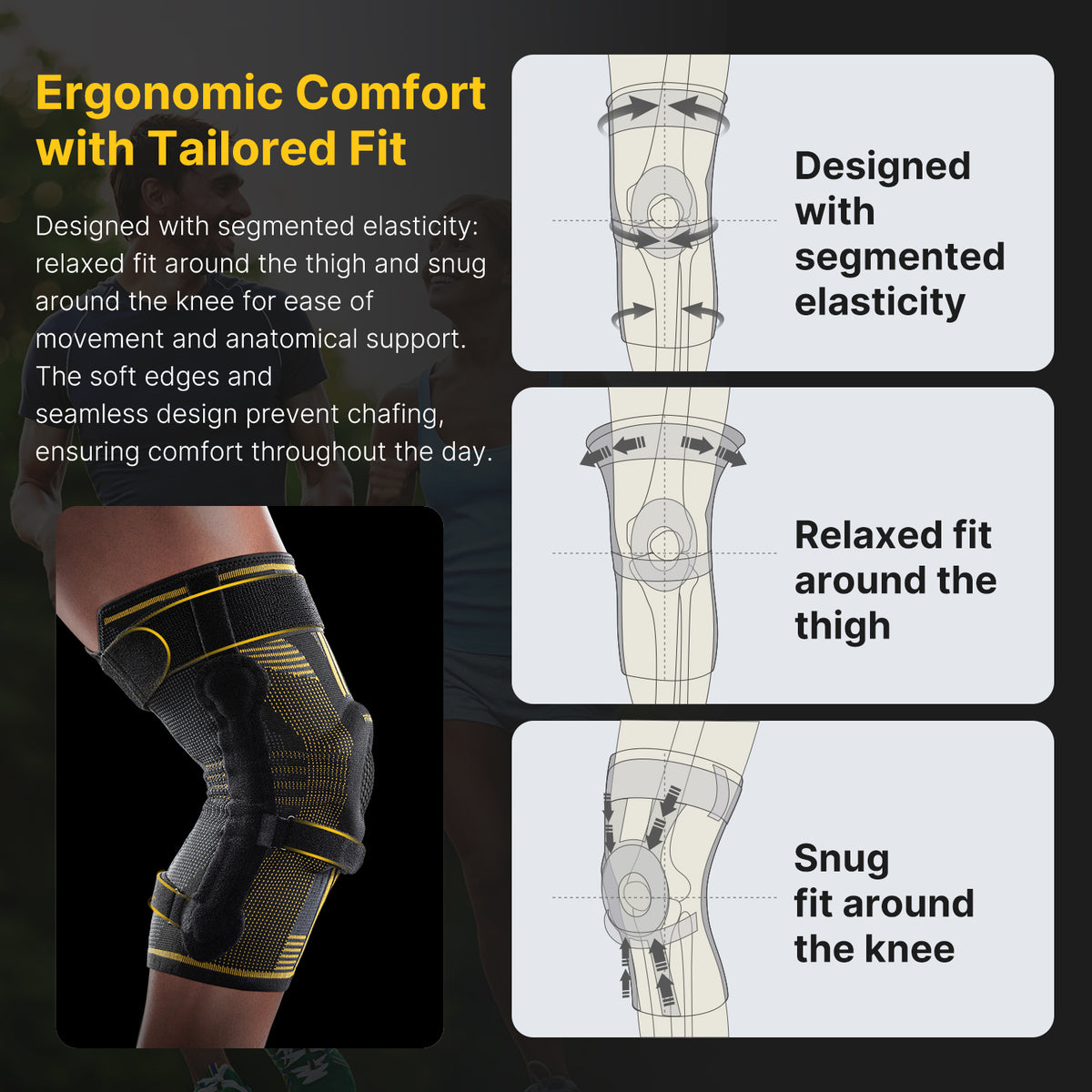 Fit Geno Knee Brace with Side Stabilizers