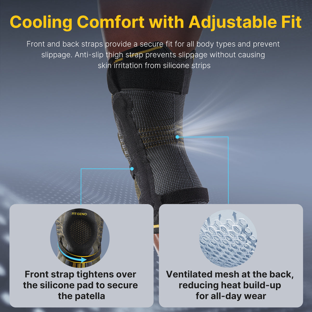 Fit Geno Knee Brace with Side Stabilizers