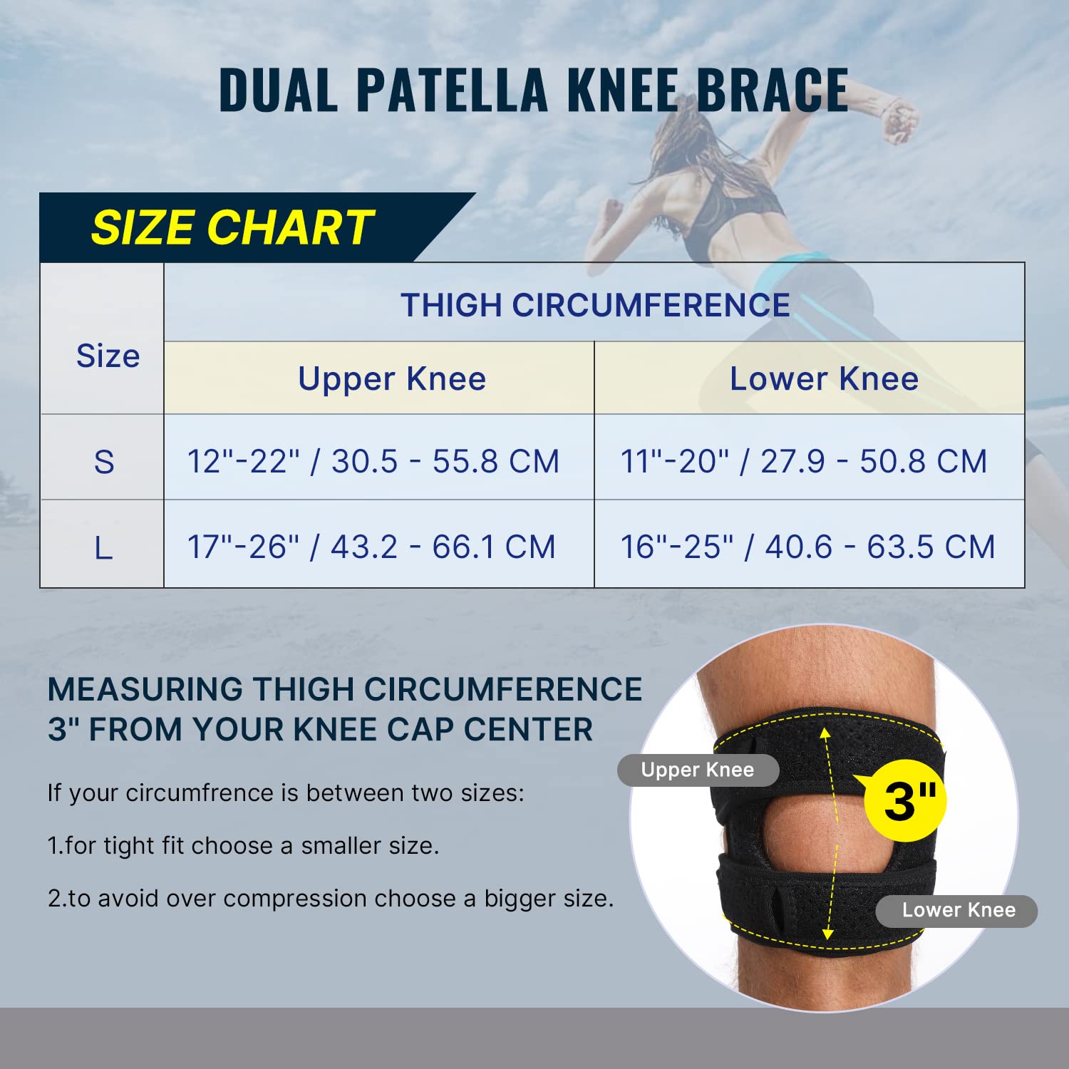 Spring Loaded Knee Brace, Fit Geno ReActive+ Knee Brace