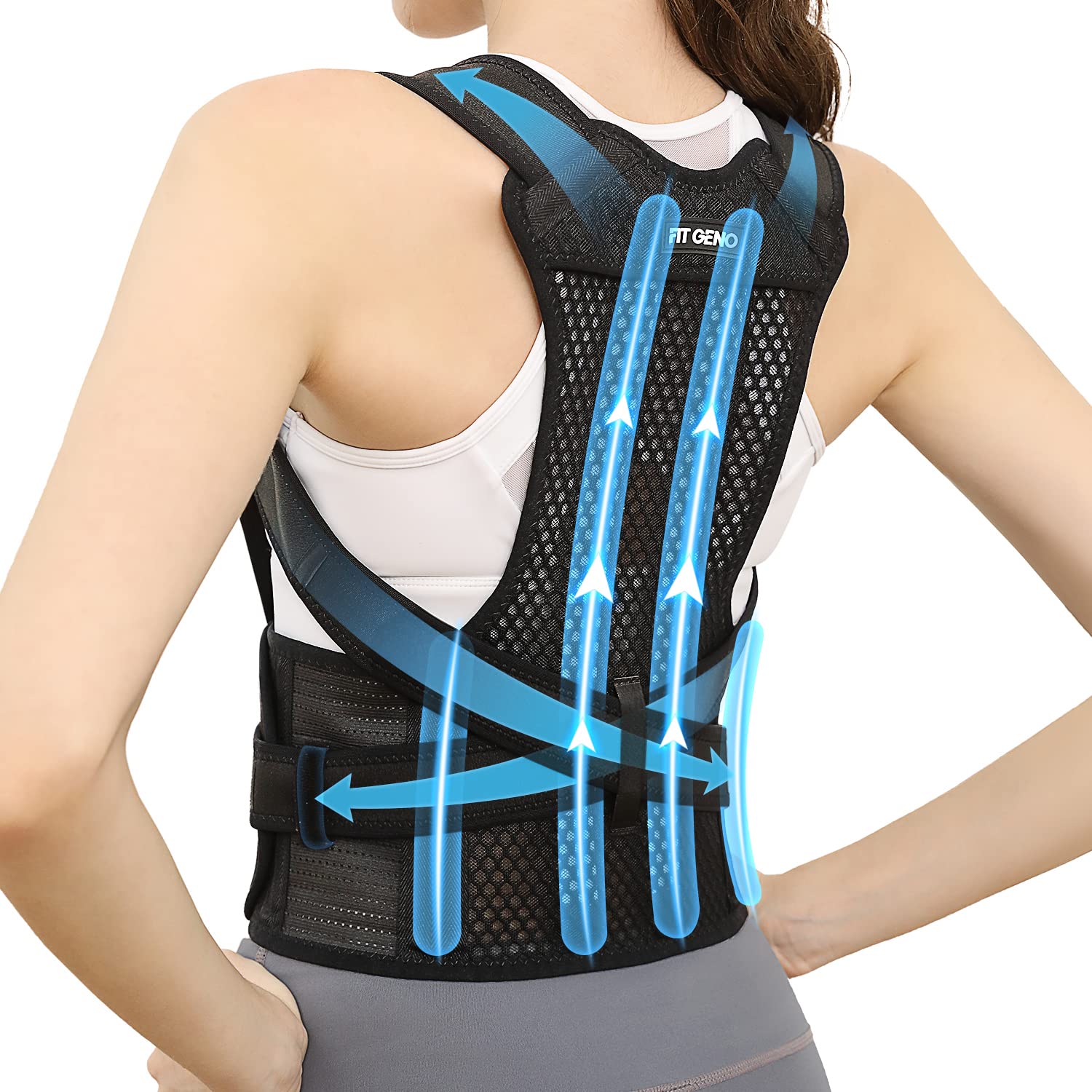 Adjustable Body Posture Corrector Belt for Men and Women » Medi Green Mart
